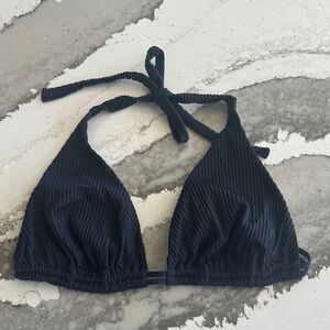 Luli Fama Black Halter Bikini Top